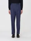 Zegna Flat-front Tailored Trousers In Blue