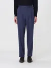 Zegna Flat-front Tailored Trousers In Blue