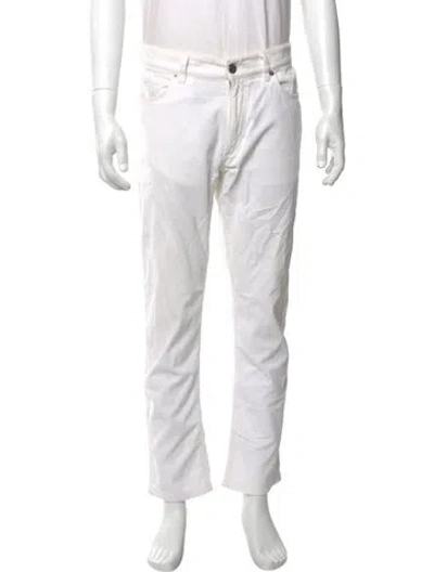 Pre-owned Zegna Pants In Neutral