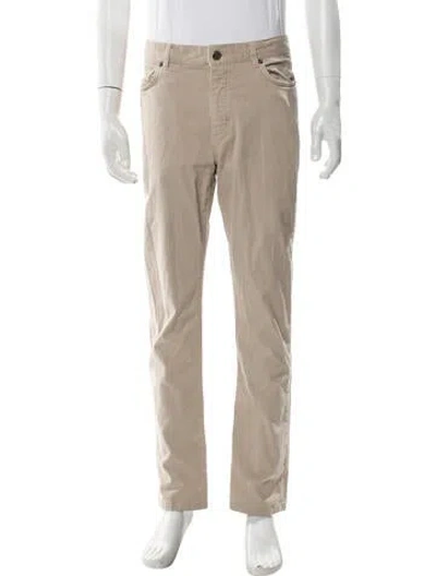 Pre-owned Zegna Pants In Neutral