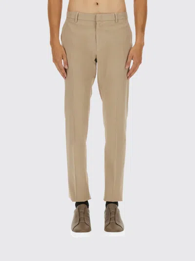 Zegna Pants  Men Color Beige In Gold