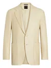 Zegna Patch-pocket Blazer In Neutral