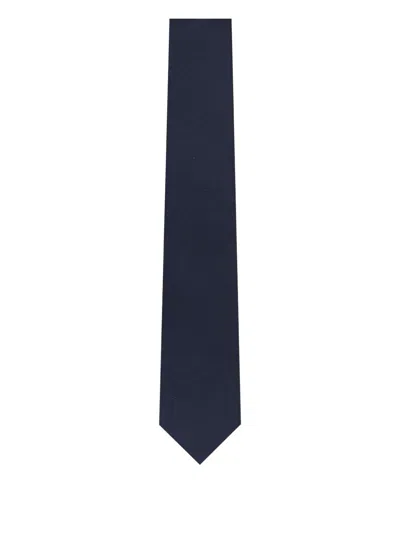 Zegna Pattern Tie In Blue
