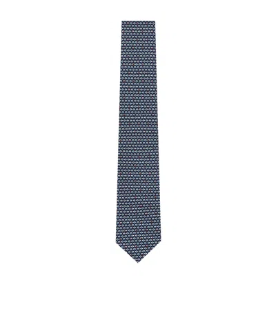 Zegna Patterned-jacquard Silk Tie