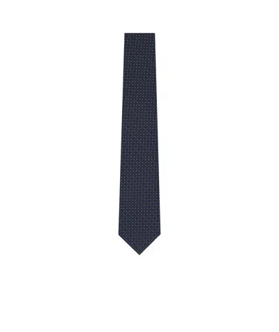 Zegna Patterned-jacquard Silk Tie