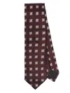 Zegna Patterned-jacquard Tie In 红色