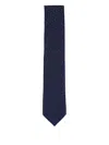 Zegna Patterned Polka-dot Tie In Blue
