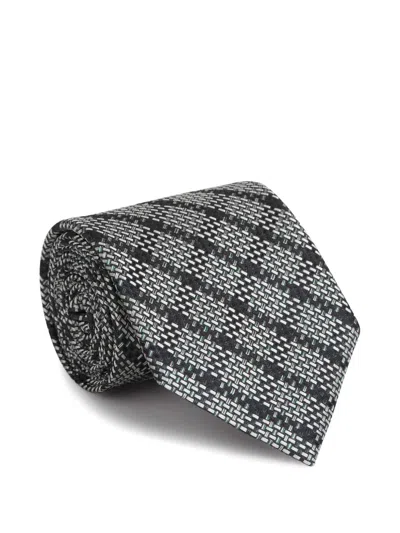 ZEGNA PATTERNED SILK TIE