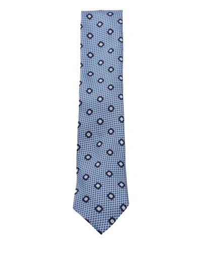 ZEGNA PATTERNED SILK TIE
