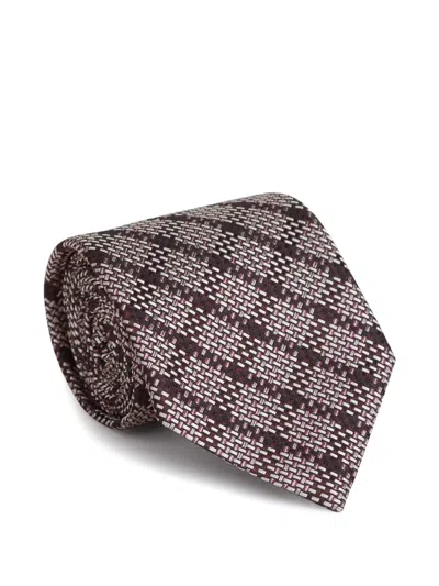 ZEGNA PATTERNED SILK TIE