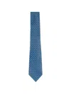 Zegna Patterned Tie In Metallic