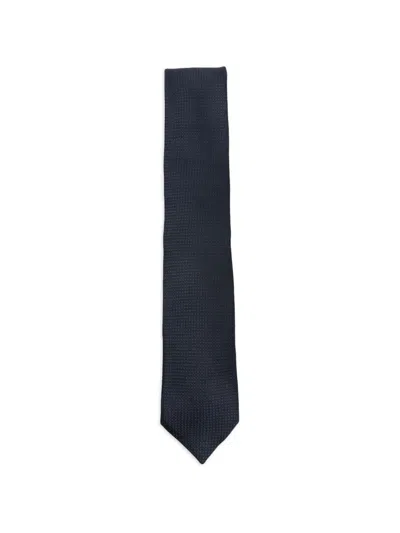 Zegna Patterned Tie In Blue