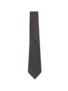 Zegna Patterned Tie In Brown