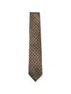 Zegna Patterned Tie In Green