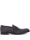 Zegna Suede Classic Loafers In Animal Print