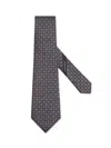 Zegna Pink Cinque Pieghe Silk Tie In Pink
