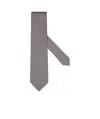 Zegna Pink Silk Tie In Gray