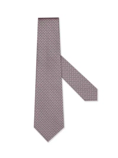 ZEGNA CRAVATE EN SOIE ROSE