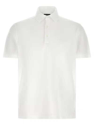 Zegna Piqué Cotton Polo Shirt