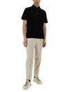 Zegna Cotton Polo Shirt With Pocket In Black