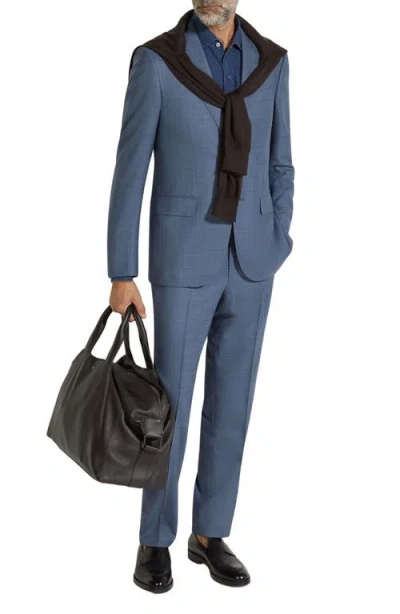 ZEGNA ZEGNA PLAID CENTOVENTIMILA WOOL SUIT