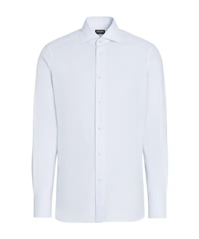 Zegna Optical White Centoventimila Cotton Shirt