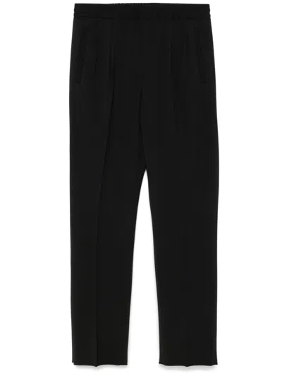 ZEGNA PLEAT-DETAIL TAPERED TROUSERS