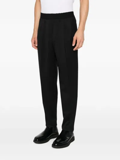 Zegna Pleated Elasticated-waistband Trousers In Animal Print