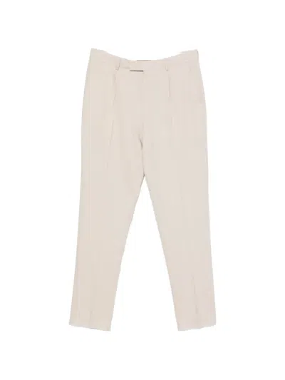Zegna Pleated Tailored Trousers In Multi