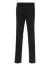 Zegna Black Wool Pants In Black