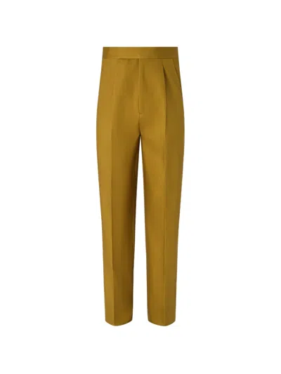 Zegna Straight-leg Casual Pants In Green