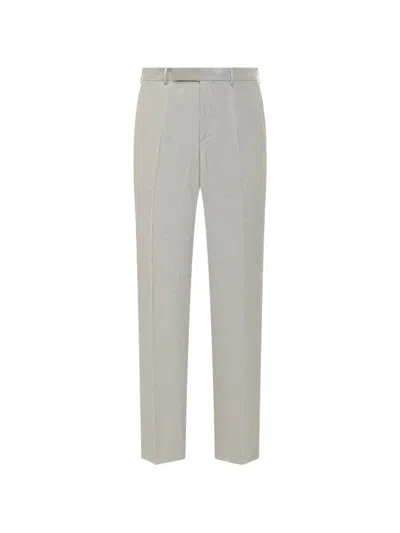 Zegna Pleated Trousers In Neutral