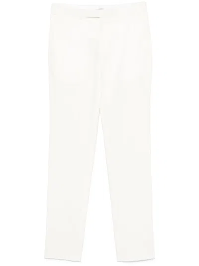 Zegna Pleated Trousers In White