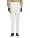Zegna Pleated Trousers In White