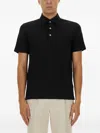 Zegna Cotton Polo Shirt With Pocket In Black