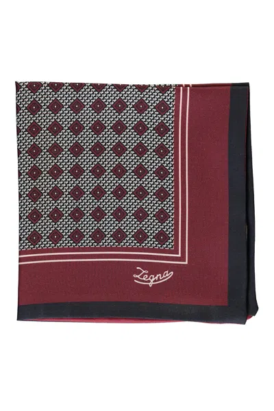 Zegna Pocket Square In Multi