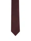 Zegna Pointed Silk Tie In Red
