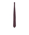Zegna Blue And Red Silk Tie In Black