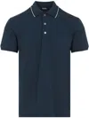 Zegna Cotton Polo In Blue