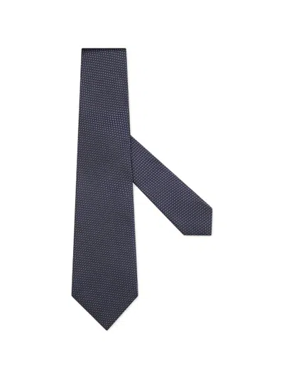 Zegna Polka-dot Silk Tie In Pattern