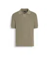 Zegna Olive Green Premium Cotton Polo Shirt
