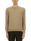 Zegna Cashmere And Silk Sweater In Beige