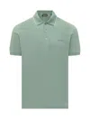 Zegna Green Three-button Polo In Sage Green