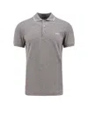 Zegna Piquet Polo Shirt Collar Sleeves In Gray