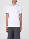 Zegna Polo Shirt In Stretch Cotton In White