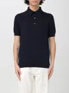 Zegna Polo Shirt Men Navy In Black