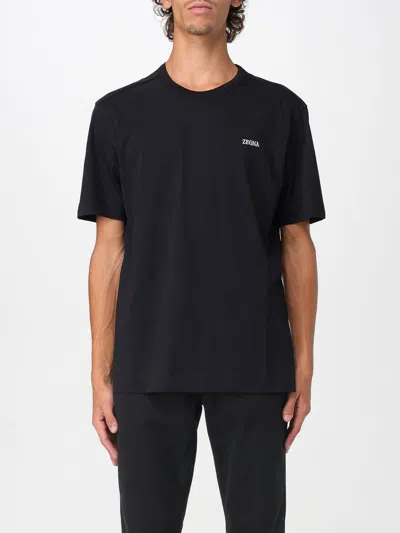 Zegna Polo Shirt  Men Color Black