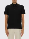 Zegna Cotton Polo Shirt With Pocket In Black