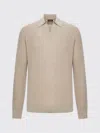 Zegna Cashmere Polo With Long Sleeves And Ribbed Hem In White