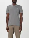 Zegna Piquet Polo Shirt Collar Sleeves In Grey